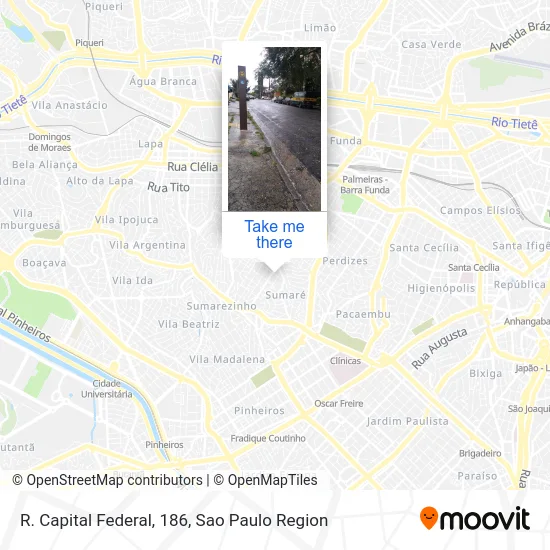 R. Capital Federal, 186 map