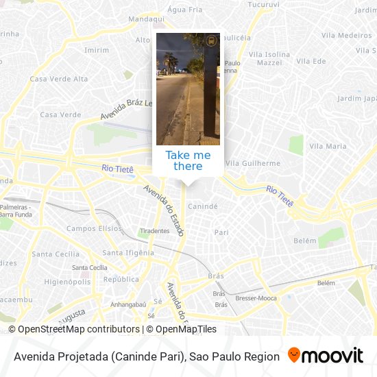 Avenida Projetada (Caninde Pari) map