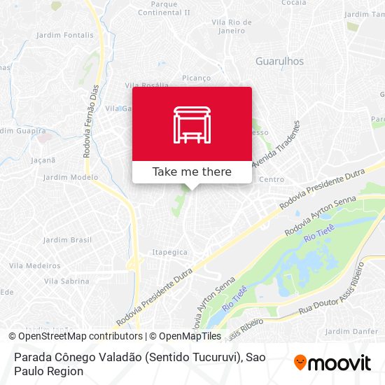 Parada Cônego Valadão (Sentido Tucuruvi) map