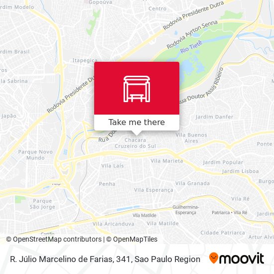 R. Júlio Marcelino de Farias, 341 map