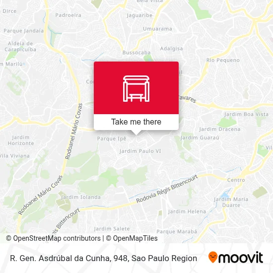 R. Gen. Asdrúbal da Cunha, 948 map