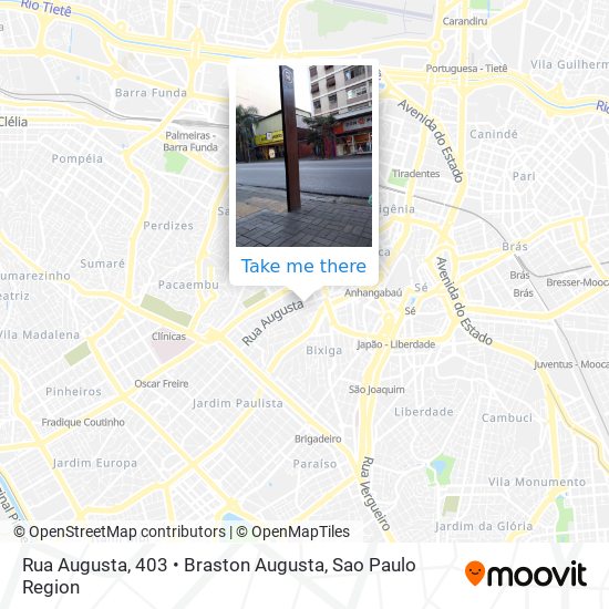 Mapa Rua Augusta, 403 • Braston Augusta