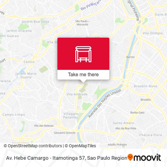 Av. Hebe Camargo - Itamotinga 57 map