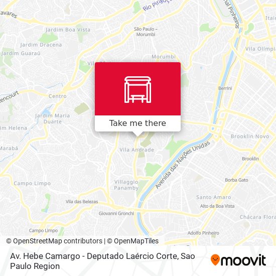 Av. Hebe Camargo - Deputado Laércio Corte map