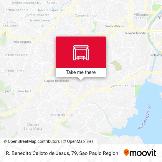 R. Benedito Calixto de Jesus, 79 map