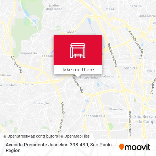 Avenida Presidente Juscelino 398-430 map