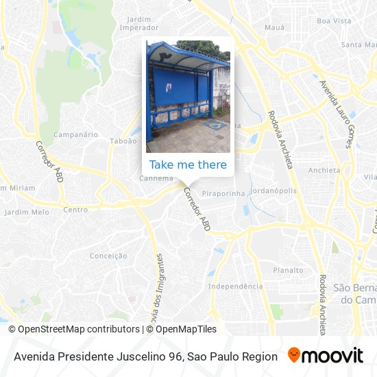 Mapa Avenida Presidente Juscelino 96