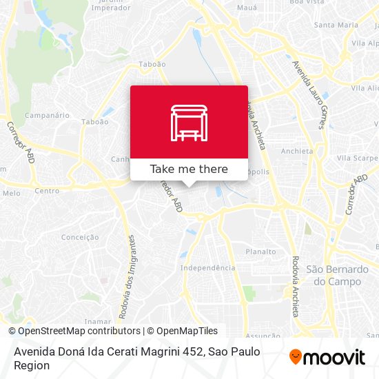 Avenida Doná Ida Cerati Magrini 452 map
