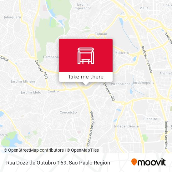 Rua Doze de Outubro 169 map