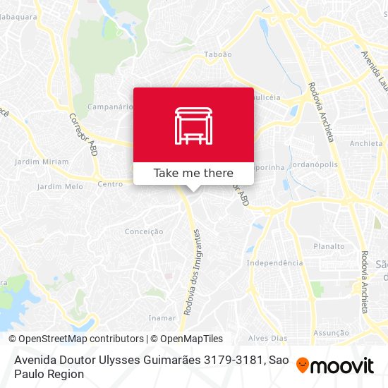 Avenida Doutor Ulysses Guimarães 3179-3181 map
