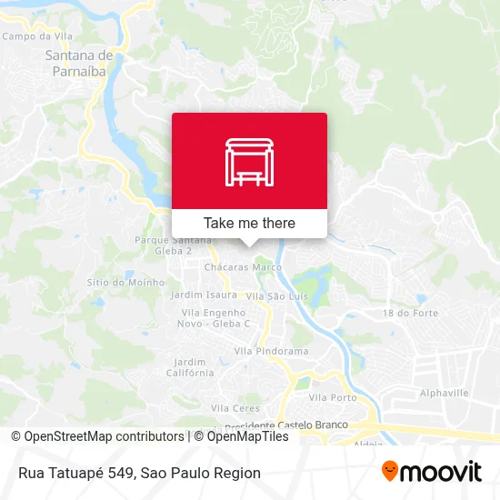 Rua Tatuapé 549 map