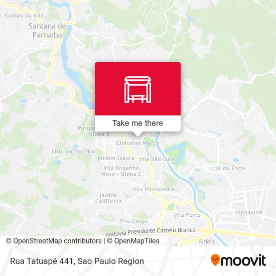 Rua Tatuapé 441 map