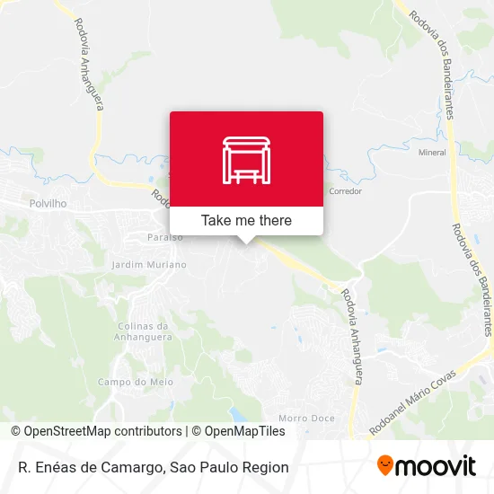 R. Enéas de Camargo map