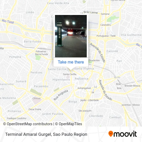 Terminal Amaral Gurgel map