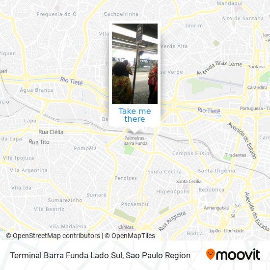 Terminal Barra Funda Lado Sul map