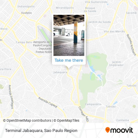 Terminal Jabaquara map