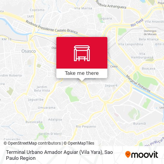Terminal Urbano Amador Aguiar (Vila Yara) map