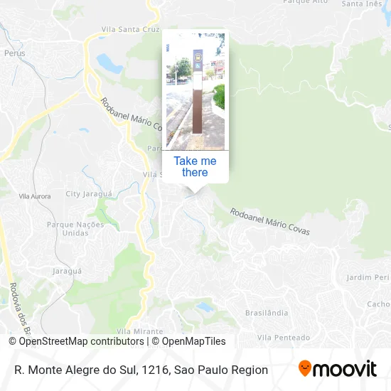 R. Monte Alegre do Sul, 1216 map