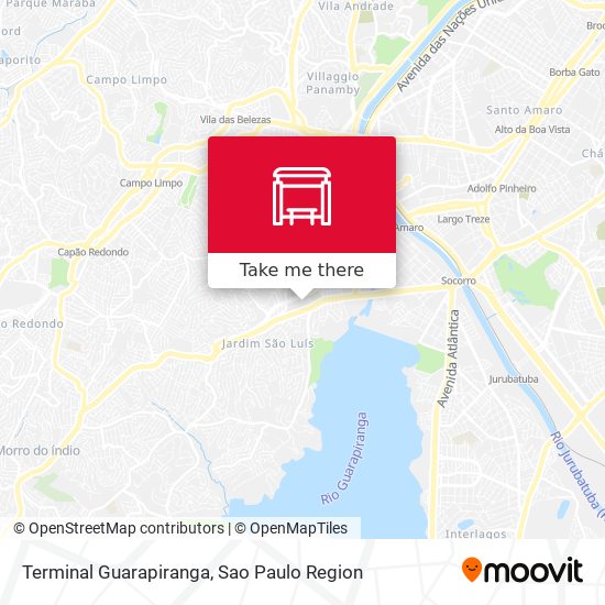 Terminal Guarapiranga map