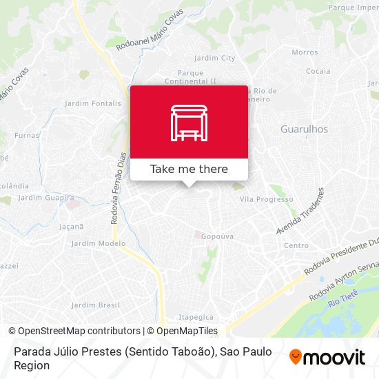 Parada Júlio Prestes (Sentido Taboão) map