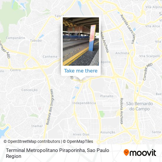 Terminal Metropolitano Piraporinha map