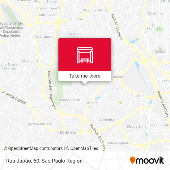 Rua Japão, 50 map