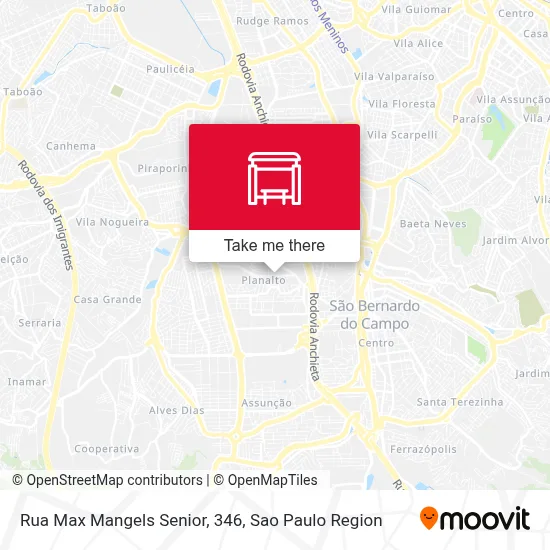 Rua Max Mangels Senior, 346 map