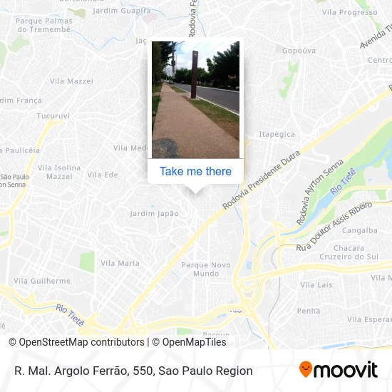 R. Mal. Argolo Ferrão, 550 map