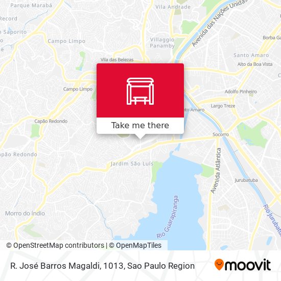 R. José Barros Magaldi, 1013 map