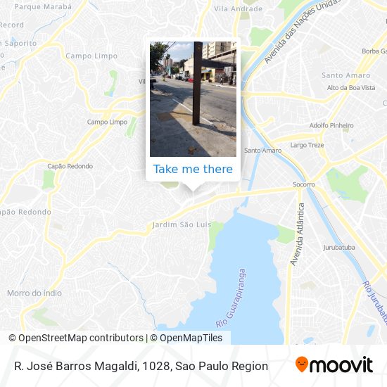 R. José Barros Magaldi, 1028 map