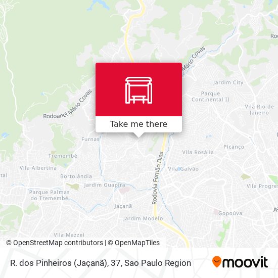 R. dos Pinheiros (Jaçanã), 37 map