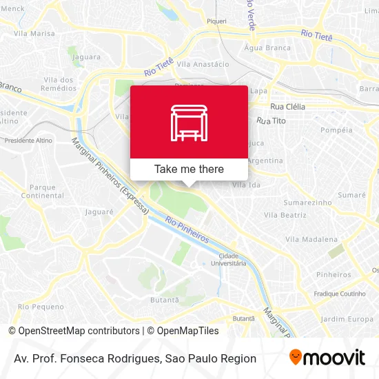 Av. Prof. Fonseca Rodrigues map