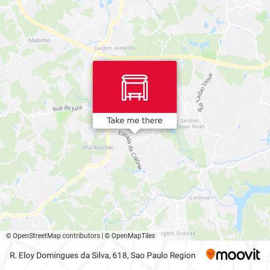 R. Eloy Domingues da Silva, 618 map
