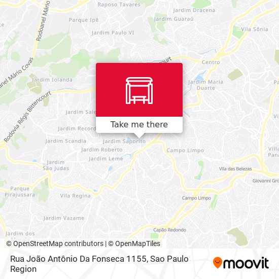 Rua João Antônio Da Fonseca 1155 map