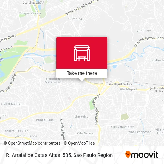 R. Arraial de Catas Altas, 585 map