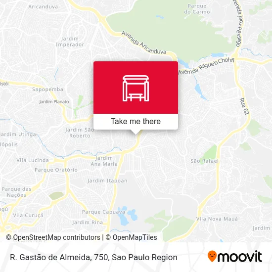 R. Gastão de Almeida, 750 map