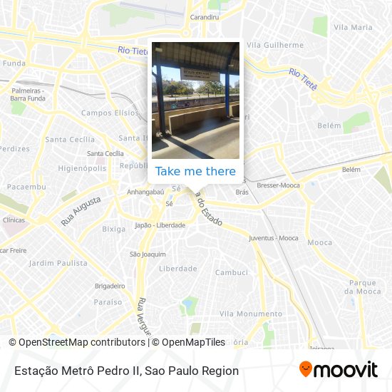 Mapa Estação Metrô Pedro II