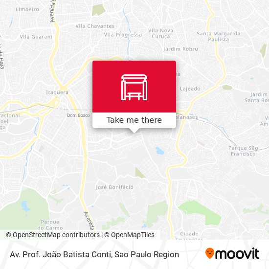 Av. Prof. João Batista Conti map