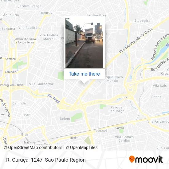 R. Curuça, 1247 map