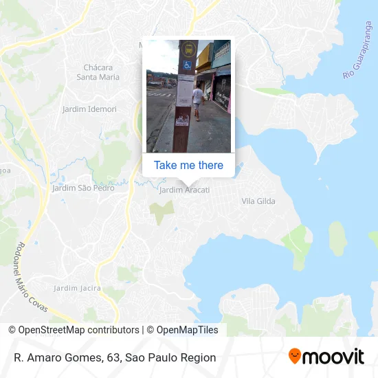 R. Amaro Gomes, 63 map