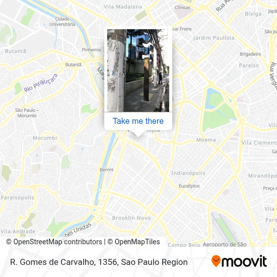 R. Gomes de Carvalho, 1356 map