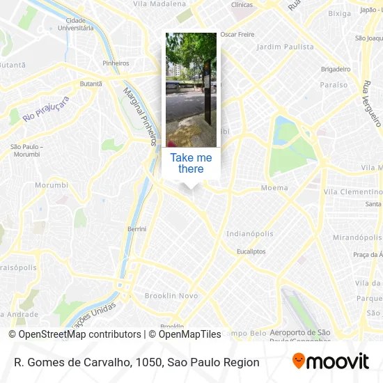 R. Gomes de Carvalho, 1050 map