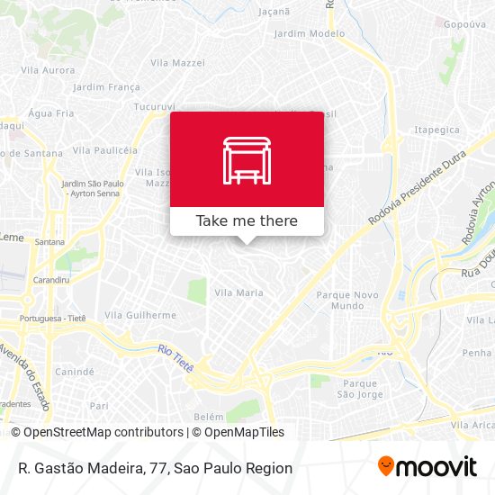 R. Gastão Madeira, 77 map