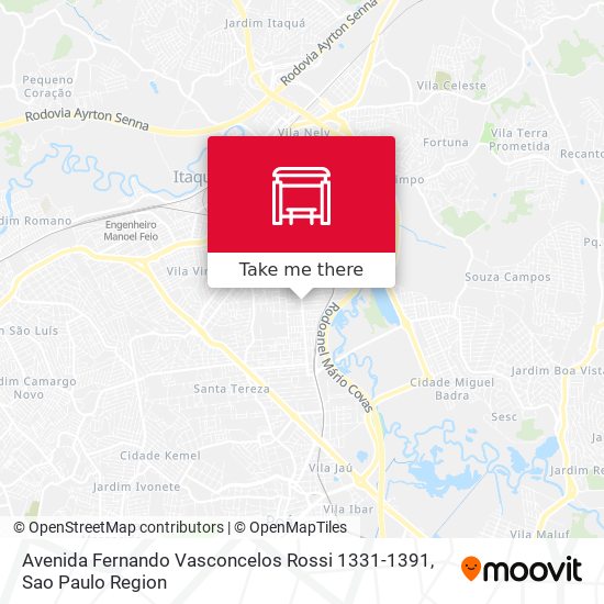 Avenida Fernando Vasconcelos Rossi 1331-1391 map