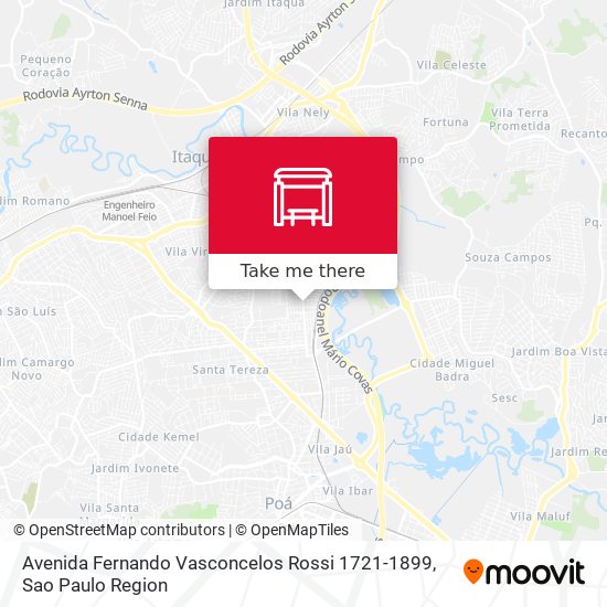 Avenida Fernando Vasconcelos Rossi 1721-1899 map