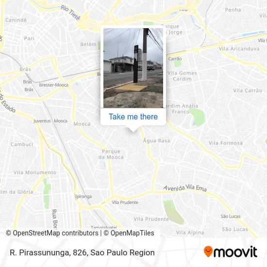 R. Pirassununga, 826 map