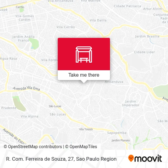 R. Com. Ferreira de Souza, 27 map