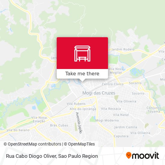 Mapa Rua Cabo Diogo Oliver