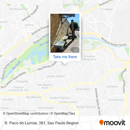 R. Paco do Lumiar, 381 map