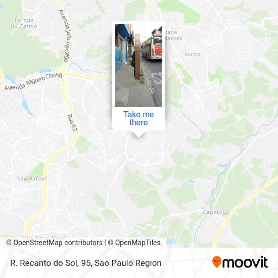 R. Recanto do Sol, 95 map